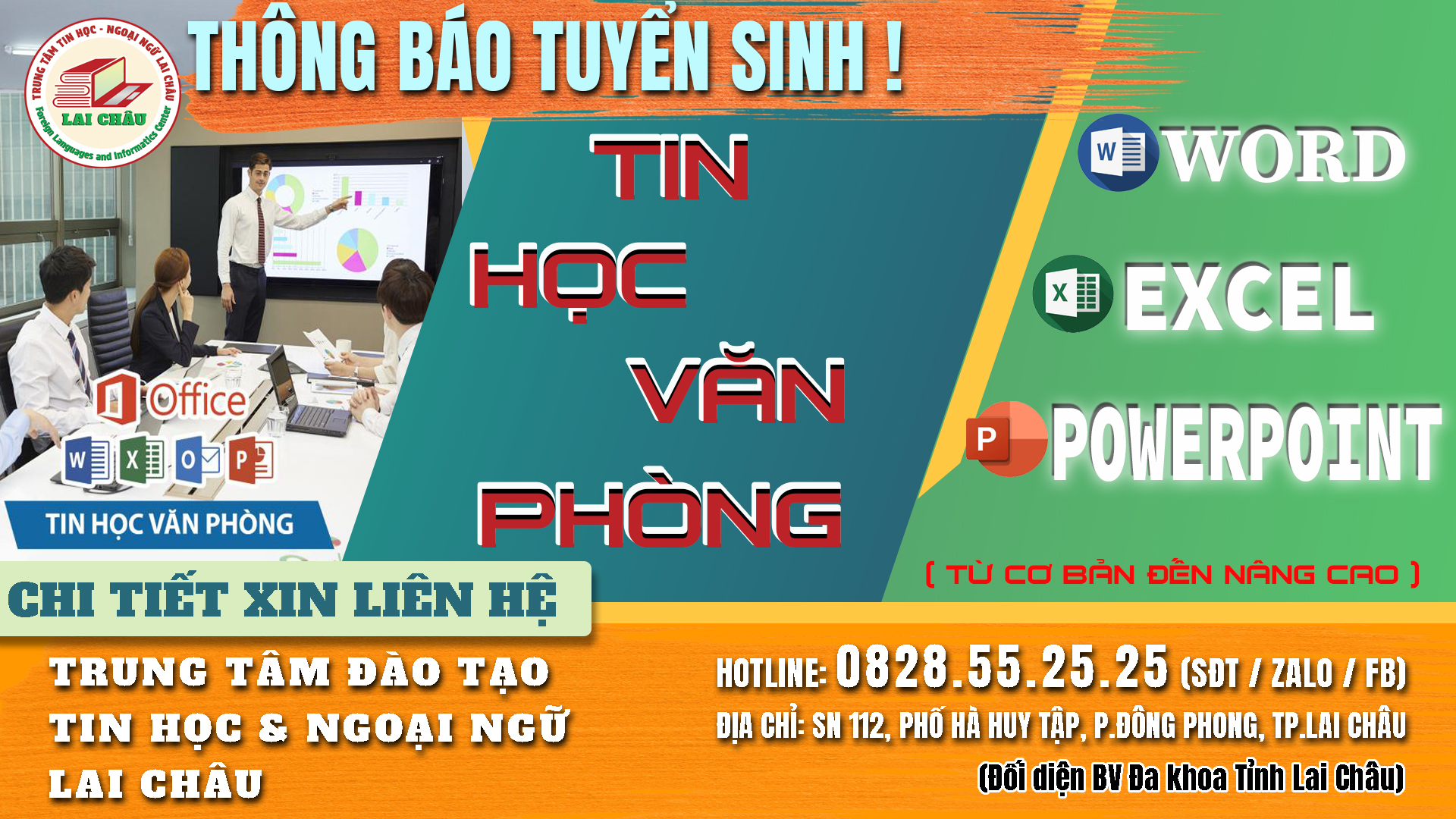 Tuyen sinh lop tin hoc van phong tai lai chau