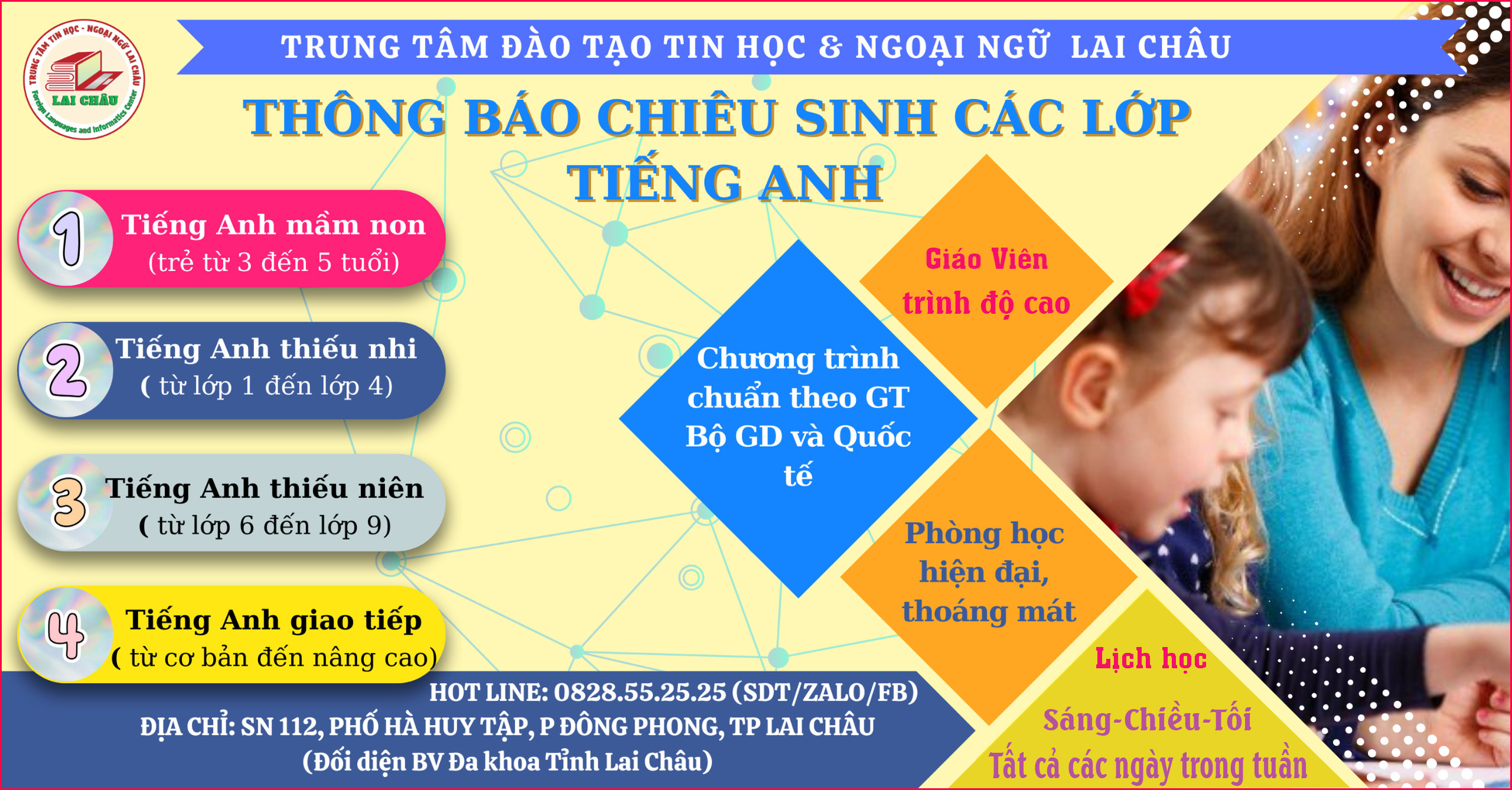 Khóa học tiếng anh cho trẻ tại trung tâm tin học & ngoại ngữ Lai Châu 1 Khóa học tiếng anh cho trẻ
