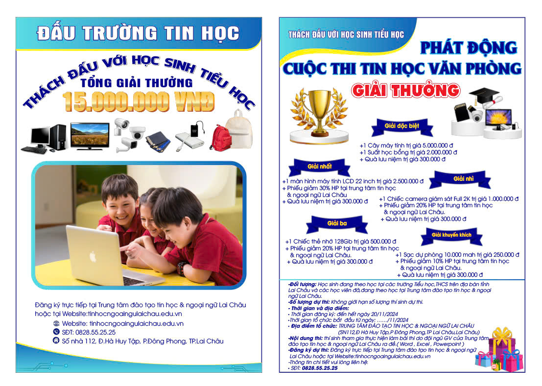 Phát động cuộc thi tin học văn phòng-Thách đấu với học sinh tiểu học 1 Cuộc thi tin học văn phòng-Thách đấu với học sinh tiểu học