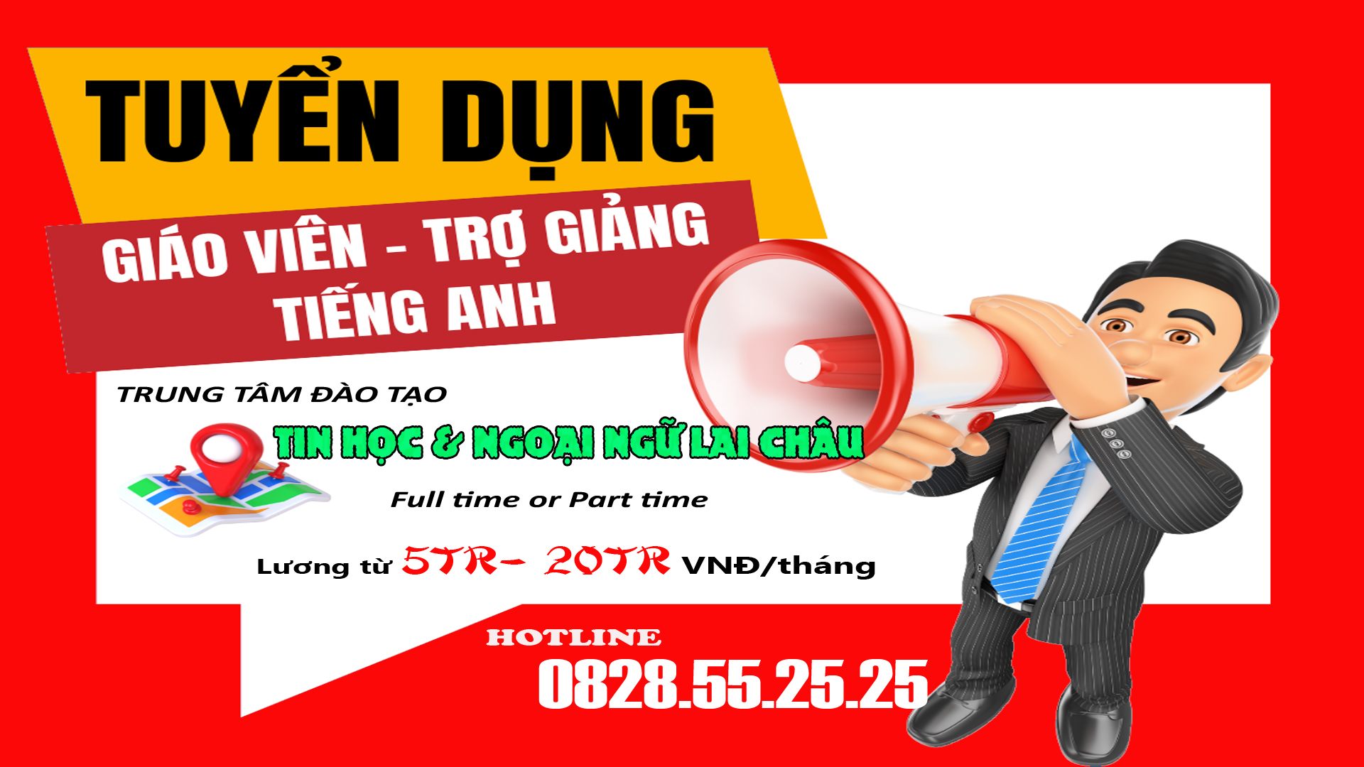 Tuyển dụng giáo viên Tiếng anh,Trợ giảng tiếng anh tại Lai Châu 1 Tuyển dụng giáo viên Tiếng anh,Trợ giảng tiếng anh tại Lai Châu