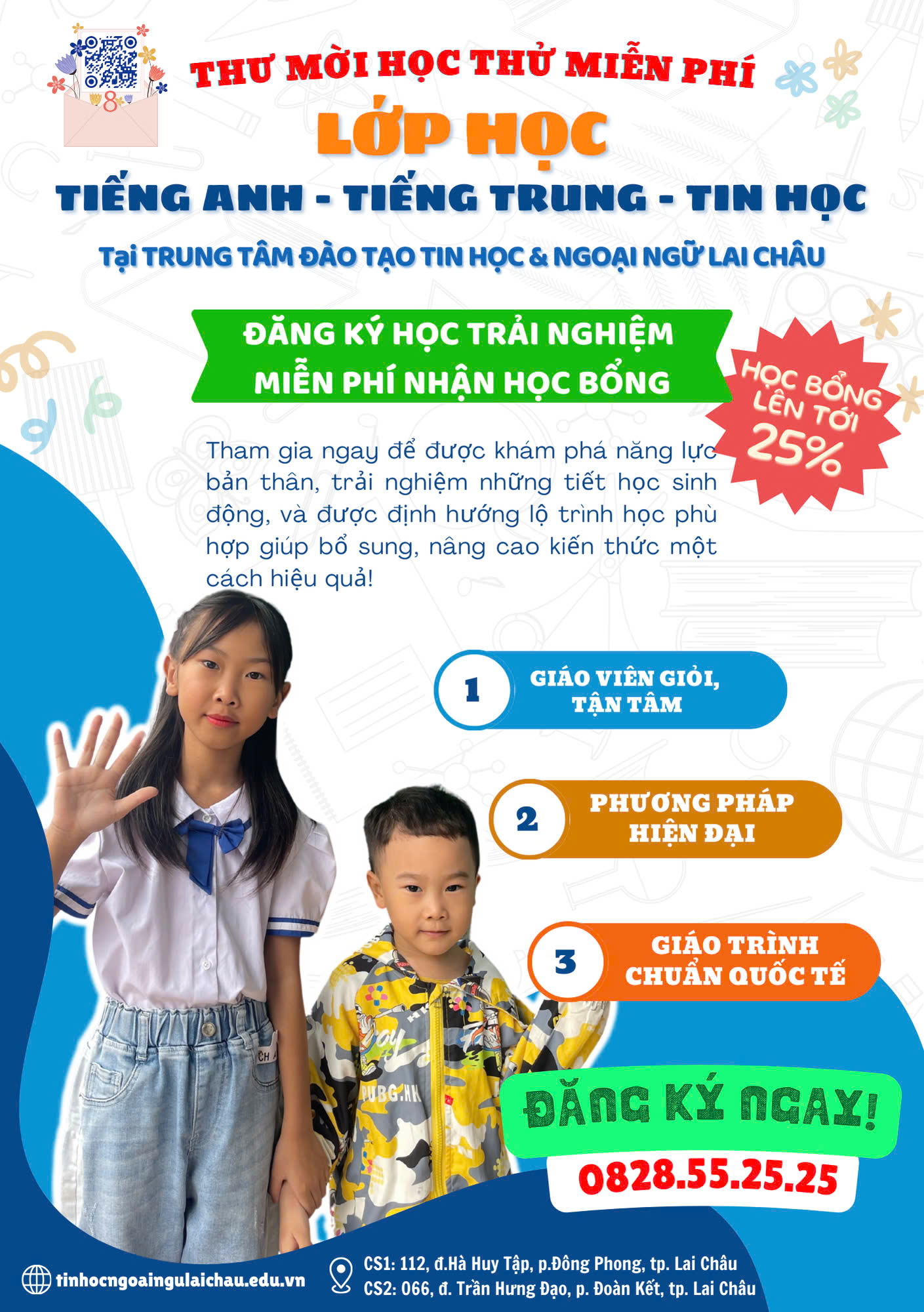 Thư mời học thử miễn phí tại Lai Châu 1 Thư mời học thử miễn phí tại Lai Châu